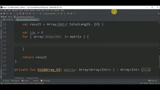 2d to 1d array in kotlin смотреть онлайн