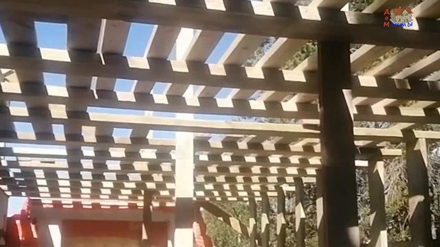 Мауэрлат, коньковый прогон. Настил для монтажа стропильной системы. смотреть онлайн