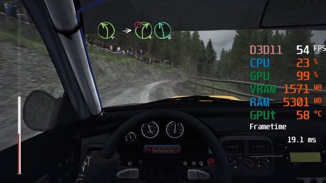 Radeon Vega 11 Graphics -- AMD Ryzen 5 3400G -- DiRT Rally Benchmark смотреть онлайн