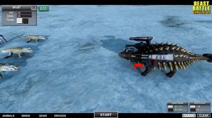 БОЕВОЙ ДИНОЗАВР! СИМУЛЯТОР БИТВЫ ЗВЕРЕЙ Мульт игра про сражения животных Beast Battle Simulator