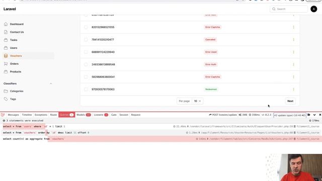 Filament Table Performance: Avoid One count(*) Query смотреть онлайн