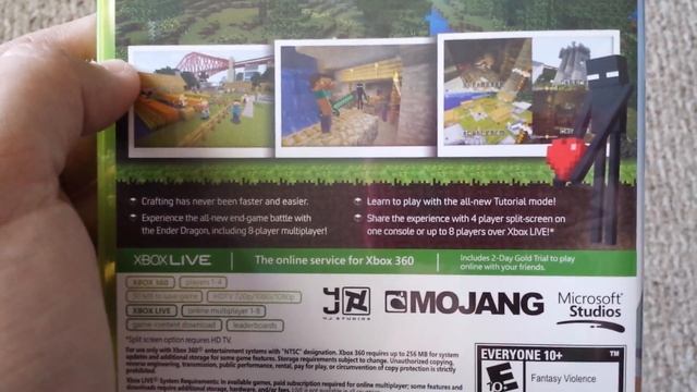 Minecraft: Xbox 360 Edition Disc Version - Unboxing смотреть онлайн