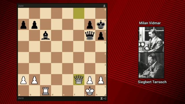 Siegbert Tarrasch vs Milan Vidmar ◇ Astria 1926 смотреть онлайн