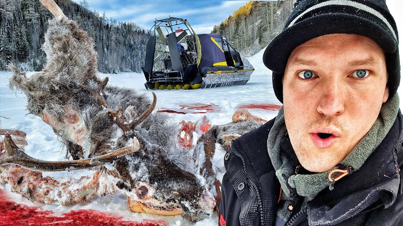 НАШЛИ ТРУП! СТЫНЕТ КРОВЬ ОТ ТАКОЙ РЫБАЛКИ! На аэролодке В ЛОГОВО ВОЛКОВ! смотреть онлайн