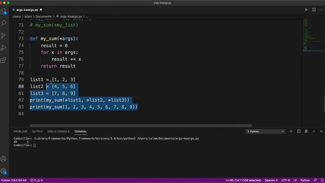 {Python unpacking operators} - Python args, kwargs & unpacking operators - [ تعلم بايثون بالعربي ] смотреть онлайн