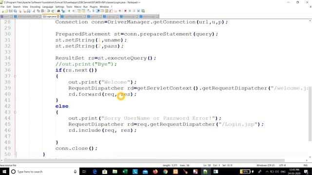 Part 2 Flow of JSP Servlet JDBC using MySql connection English version смотреть онлайн