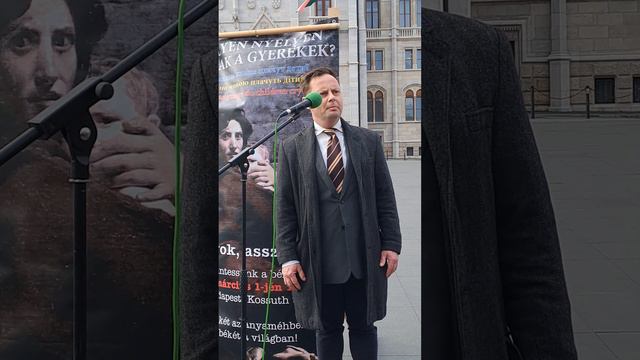 Béketüntetés a Világ Magyarsága Baráti Kör szervezésében - Vitéz Erdei József szavalata смотреть онлайн