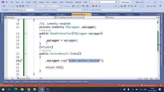 Part 26 Dependency Injection in Web/REST API Demo2 || Asp.Net Core Web API Tutorials C# 7.0 смотреть онлайн