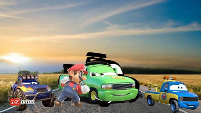 Looking For Disney Pixar Cars Lightning Mcqueen, Ivan, Topper Deckington, Race Tow Truck Tom смотреть онлайн