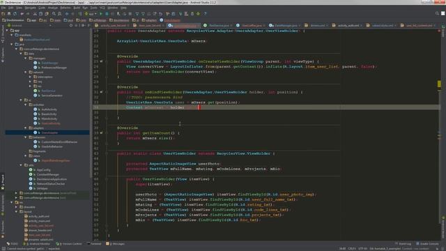 DEV - Intensive: Шестое занятие "Recycleview - взаимодействие со списками." смотреть онлайн