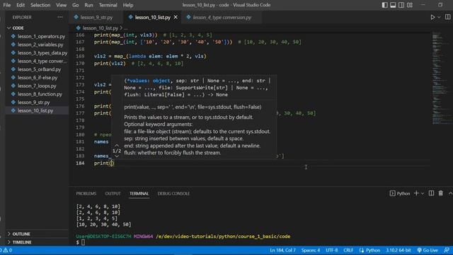 Python с нуля. Урок №30. Методы split и join смотреть онлайн