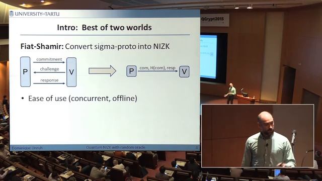 Dominique Unruh - Non-interactive zero-knowledge proofs in the quantum random oracle model смотреть онлайн