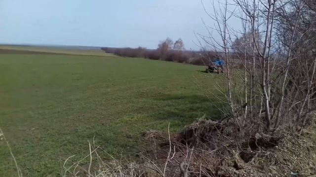 Внесення міндобрива по озимій пшениці / МТЗ-82 смотреть онлайн