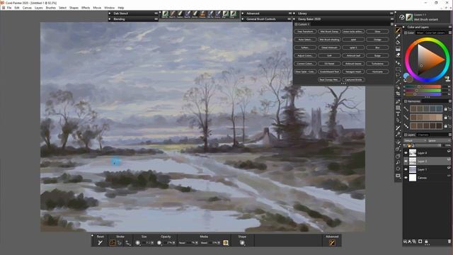 Corel Painter 2020 - Master study 1 (Davey Baker) смотреть онлайн