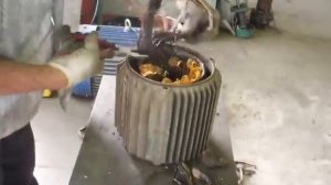 Извлечение обмотки статора