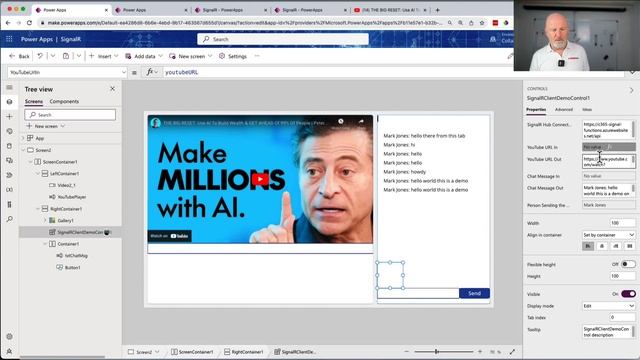 Build Real-Time Multi-User Apps with PowerApps + Azure SignalR - Tutorial смотреть онлайн