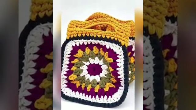 Красивые сумки крючком из квадратных мотивов  - Вязание крючком для начинающих