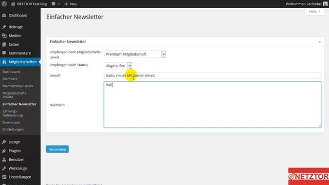 Newsletter Online kostenlos versenden mit WordPress Blog Mitglieder Tool absolut einfach смотреть онлайн