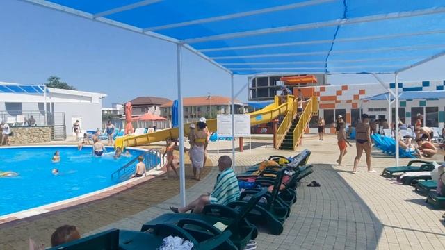 АКВАПАРК Морской РИФ в Голубицкой// Азовское море смотреть онлайн