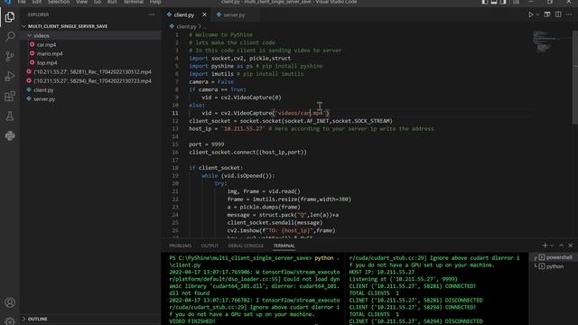 Send and Record Videos from Clients to Server смотреть онлайн
