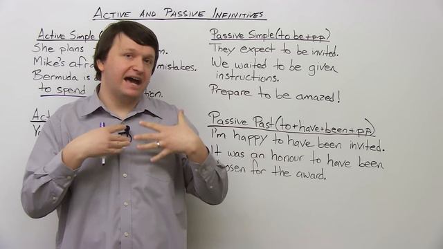 Grammar: Active And Passive Infinitives