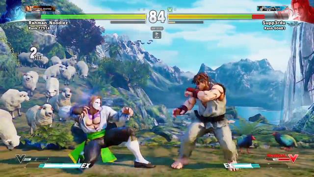 Street Fighter V battle: Ryu vs Vega смотреть онлайн