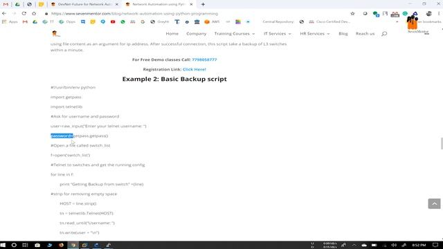 Network Automation Using Python Programming смотреть онлайн