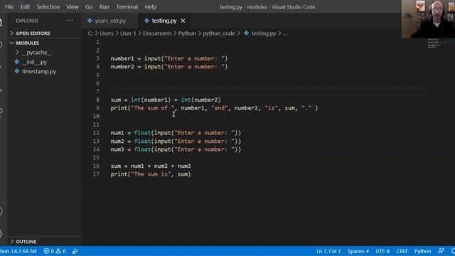 Python for Beginners: Input and Math Operations смотреть онлайн
