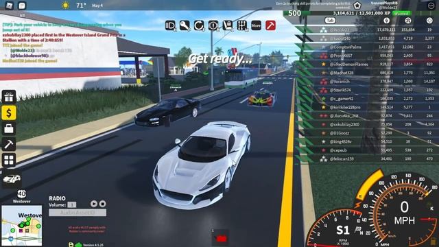 The New SUPER FAST Rimac Is Here! - Roblox Ultimate Driving: Westover Islands смотреть онлайн