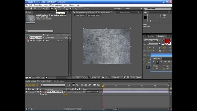 Урок 2 Adobe After Effects CS4 - Обзор панели инструментов смотреть онлайн