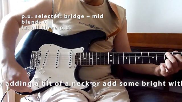 7-sound stratocaster wiring - via blend pot - versatile strat wiring смотреть онлайн