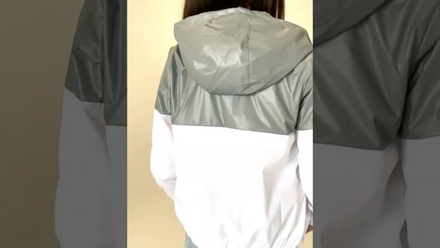 Ветровка женская, цвет белый/серебристый "Mixishop", артикул на Wildberries 35675421 смотреть онлайн
