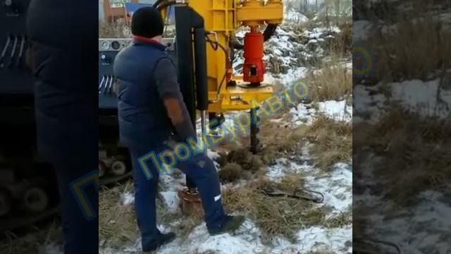 малогабаритная буровая установка ПромБурАвто смотреть онлайн