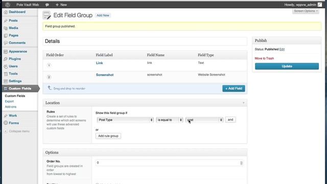 ACF Website Screenshot WordPress Plugin Demo смотреть онлайн
