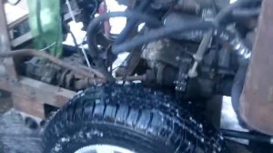 Минитрактор. Урюпинск. Установка НШ и насоса-дозатора для ГОРУ.