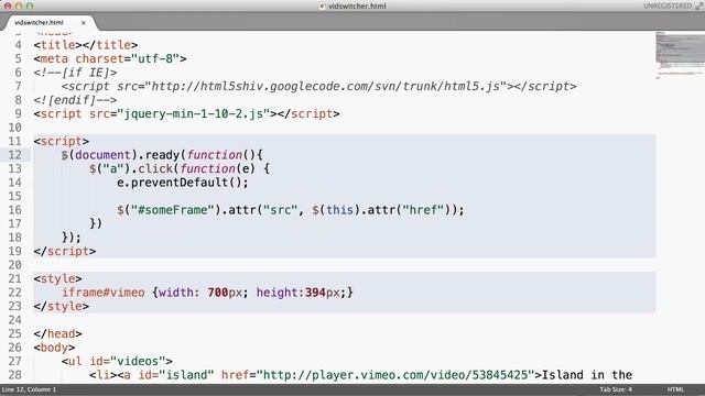 A Simple jQuery Script to Change an iFrame Source смотреть онлайн