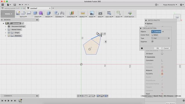Draw A Star Using Fusion 360
