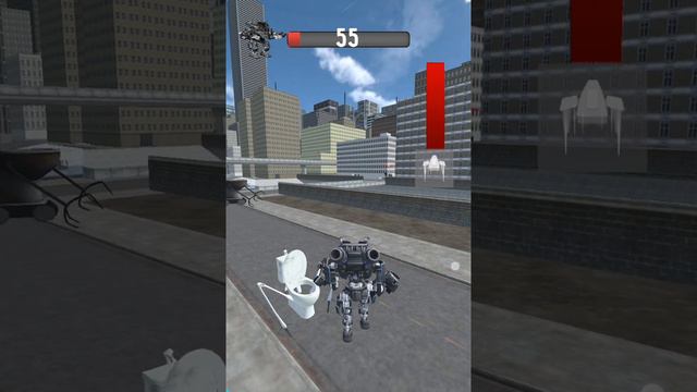 прошёл открытый мир за робота в игре toilet-fight смотреть онлайн