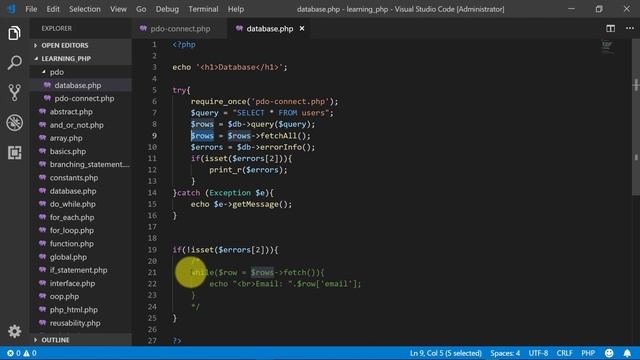 How to Fetch MySQL Data using PDO - Become a PHP Master - 32 смотреть онлайн