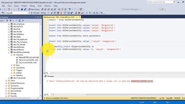 Identity Column In SQL Server And It's Importance | Coding Knowledge смотреть онлайн