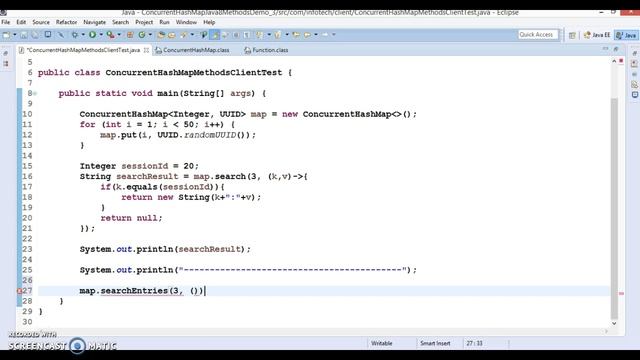 search methods in ConcurrentHashMap Java 8 смотреть онлайн