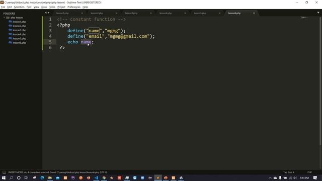 11 php lesson constant function смотреть онлайн