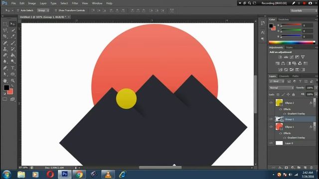 AWESOME LONG SHADOW ICON IN PHOTOSHOP смотреть онлайн