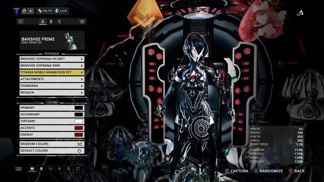 Warframe [Banshee Prime] Soprana skin Fashion Frame смотреть онлайн