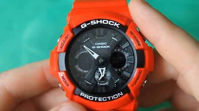 G-SHOCK GA-201RD-4A | Обзор и настройка (на русском) | Купить со скидкой смотреть онлайн