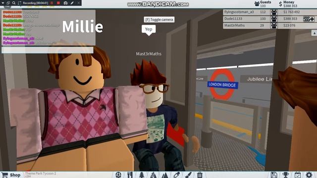 JUBILEE LINE! | Theme park tycoon 2 смотреть онлайн