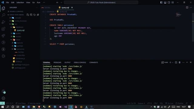 CRUD con Node JS + Express y MySQL #programming #javascript #nodejs #backend смотреть онлайн