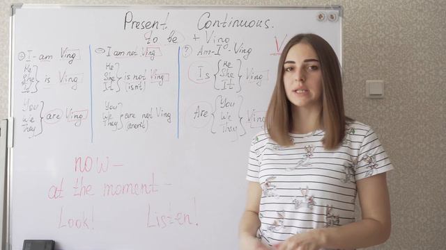 Present Continuous/Progressive объяснение окончания ing. Как и когда использовать Present Continuou смотреть онлайн