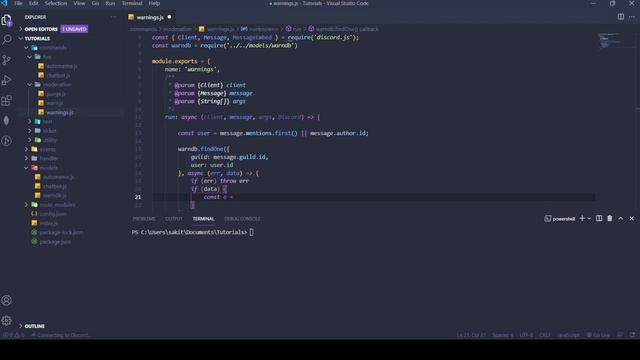 #14 Warning System | Warn, Warnings, Remove Warn, Remove All Warns | Discord.js v13 Series смотреть онлайн