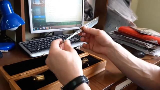 Финка НКВД разборная из Х12МФ - Окские ножи смотреть онлайн